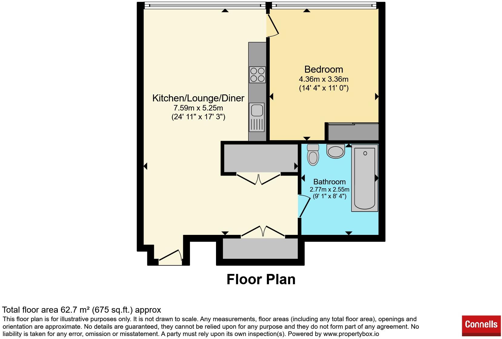 Apartment 7, Medd Court, Newsom Place, St. Albans floorplan