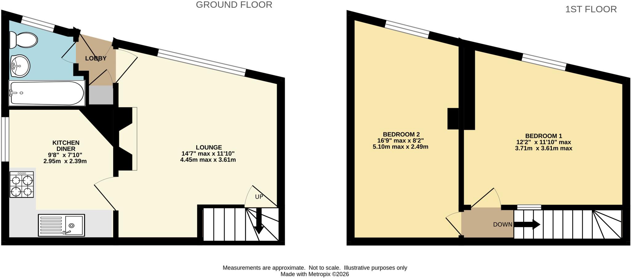 9 Sandside, Whitby, North Yorkshire, YO22 4DN floorplan