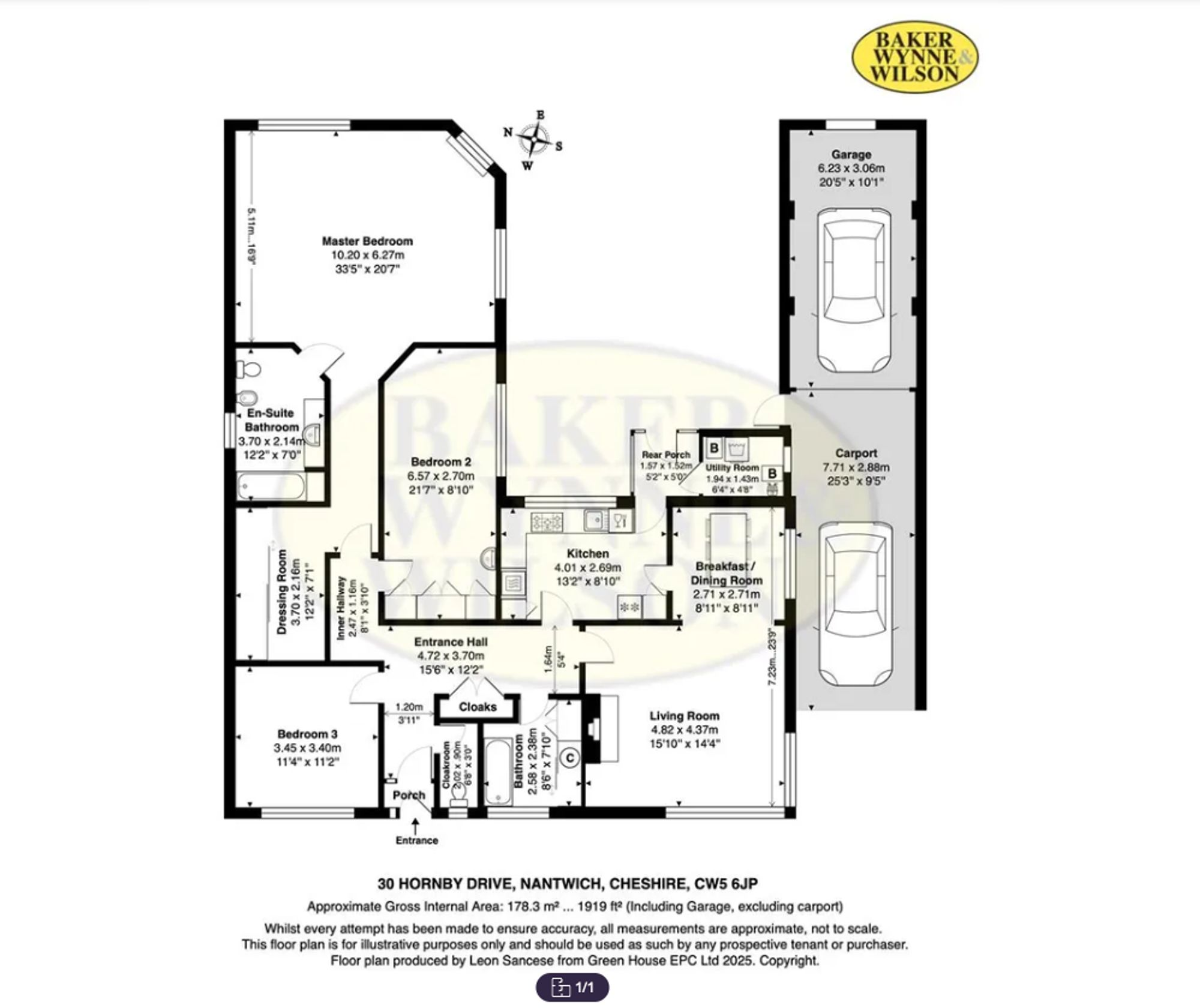 Hornby Drive, Nantwich, CW5 floorplan