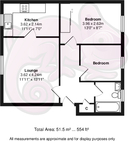 1 Achray Avenue Flat 5 Alexandria G83 0QB floorplan