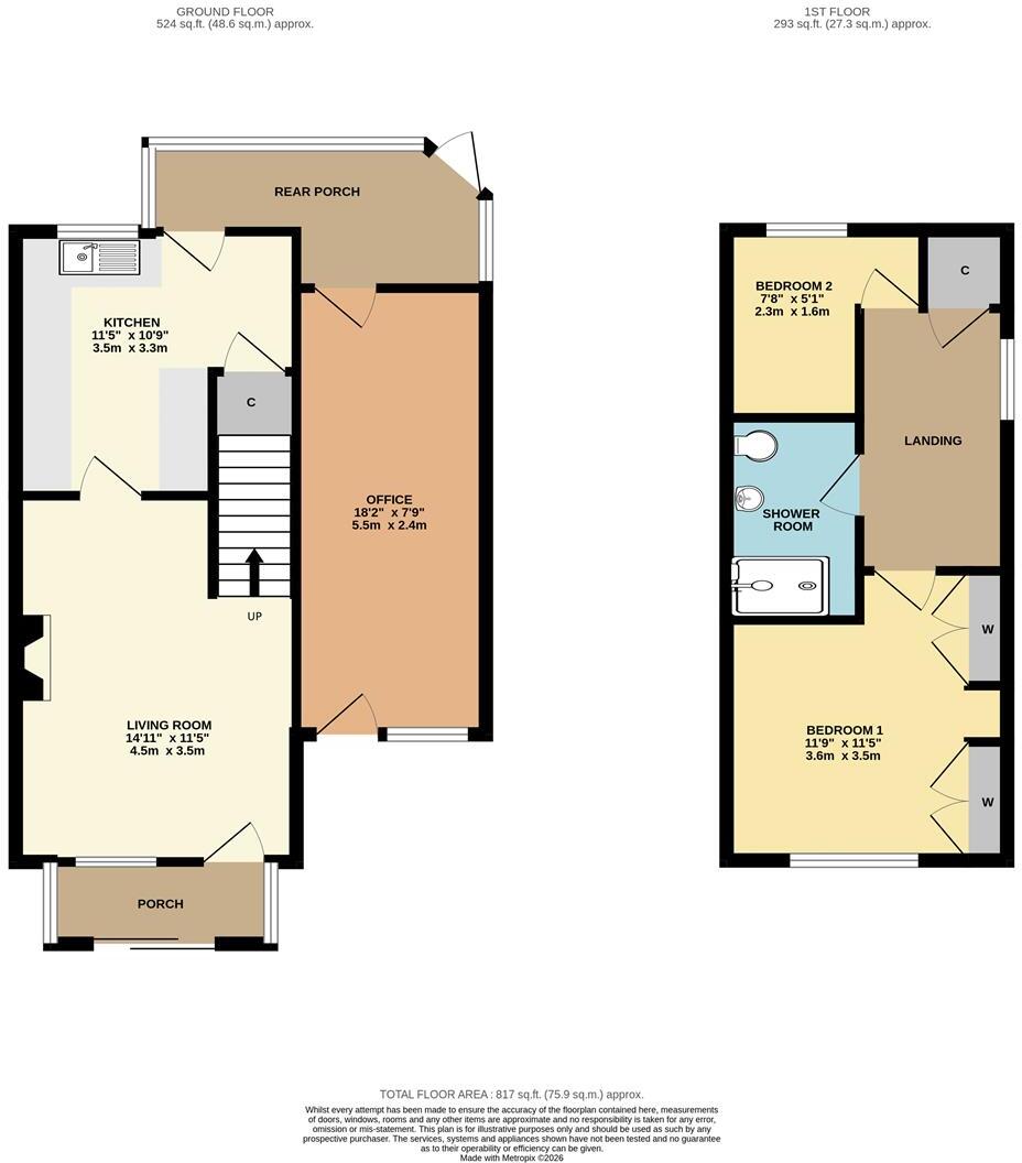 Greenbank Close, Grampound Road, Truro floorplan