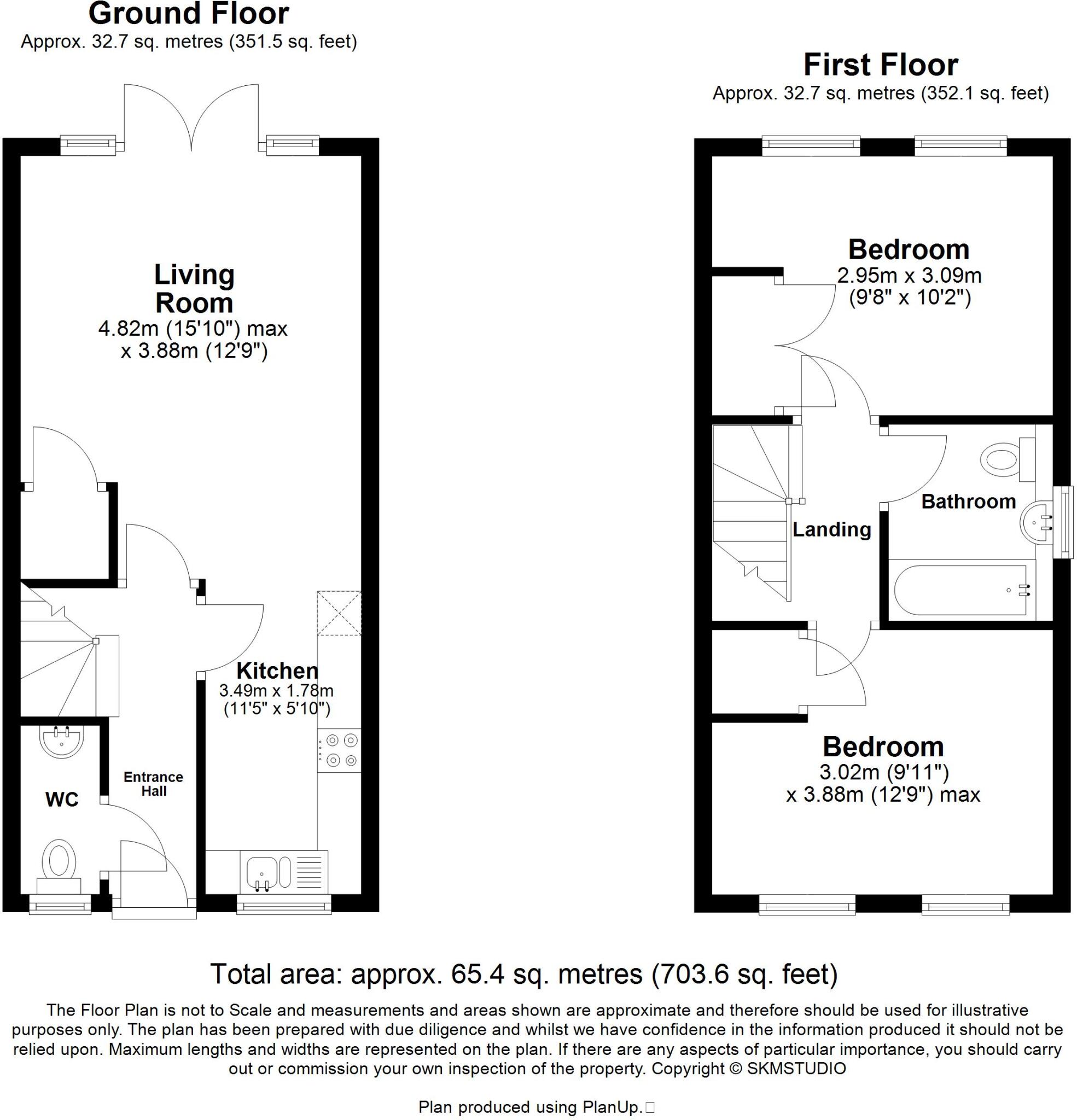 Timms Close, Aylesbury, Bucks. HP20 1AZ floorplan