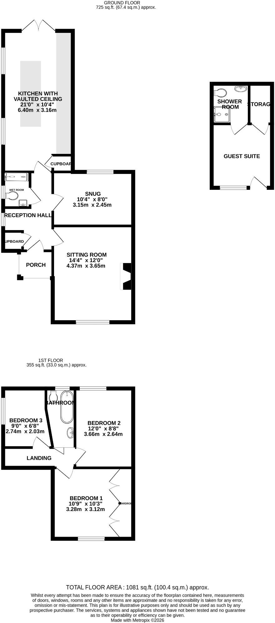 The Corner House, Church Lane, Fawley floorplan