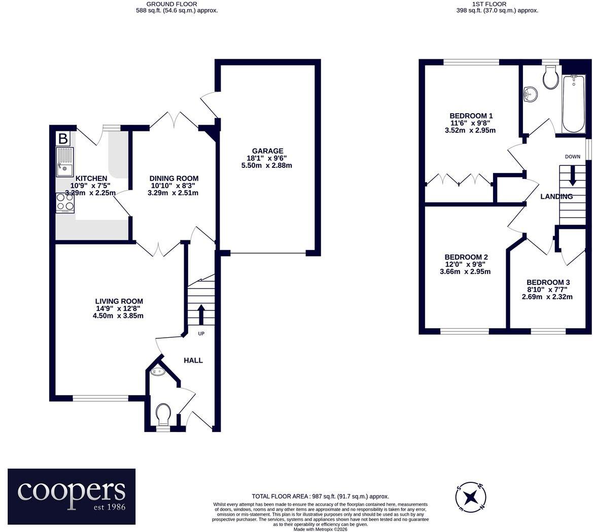 22 Colham Road, Hillingdon UB8 floorplan