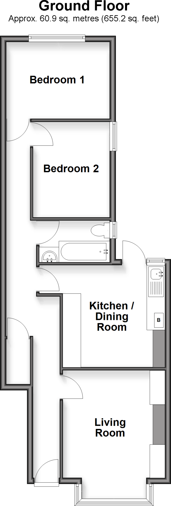 Caledon Road, Wallington, Surrey floorplan