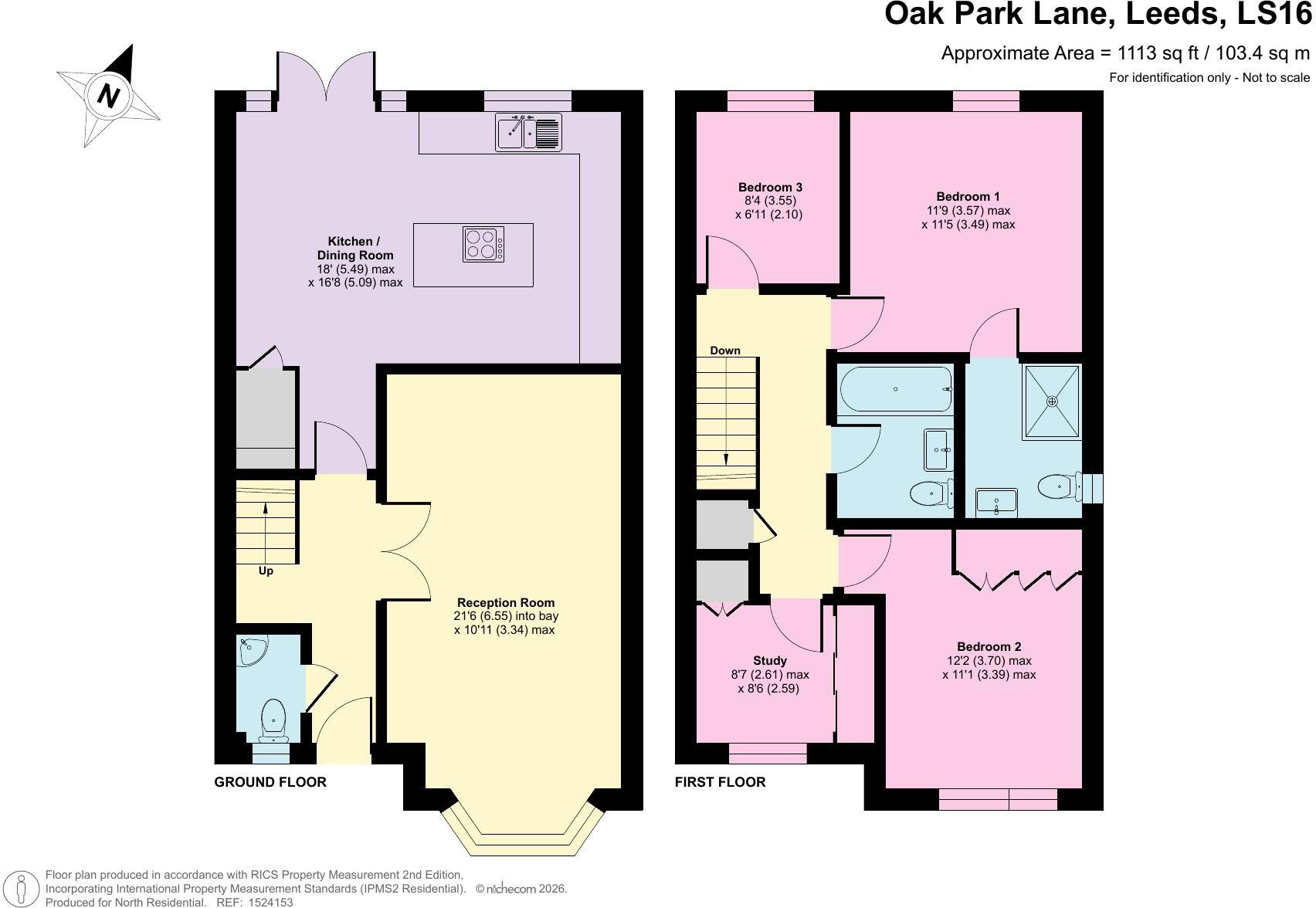 Oak Park Lane, Leeds, LS16 floorplan