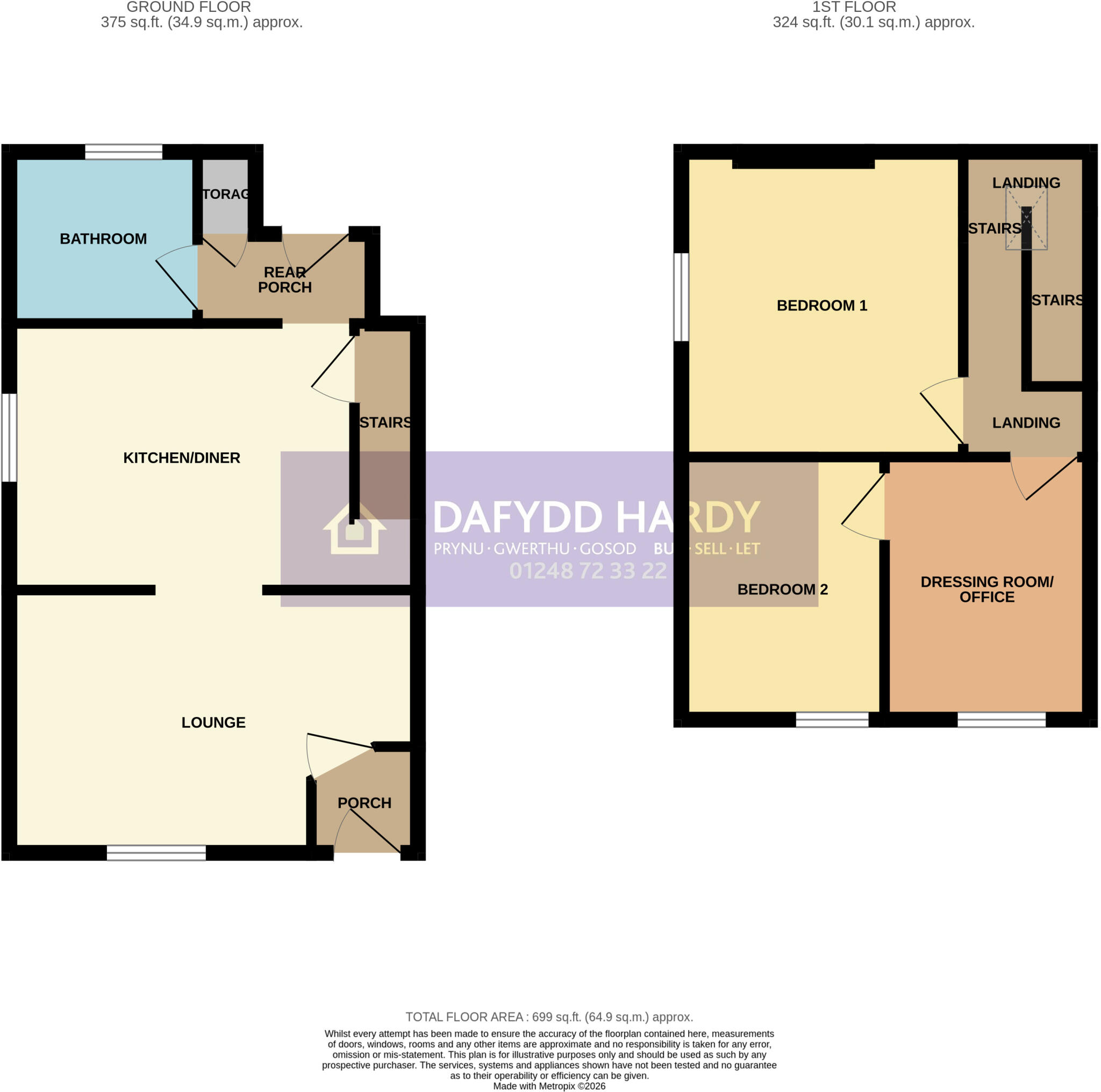 New Street, Deiniolen, Caernarfon, Gwynedd, LL55 floorplan