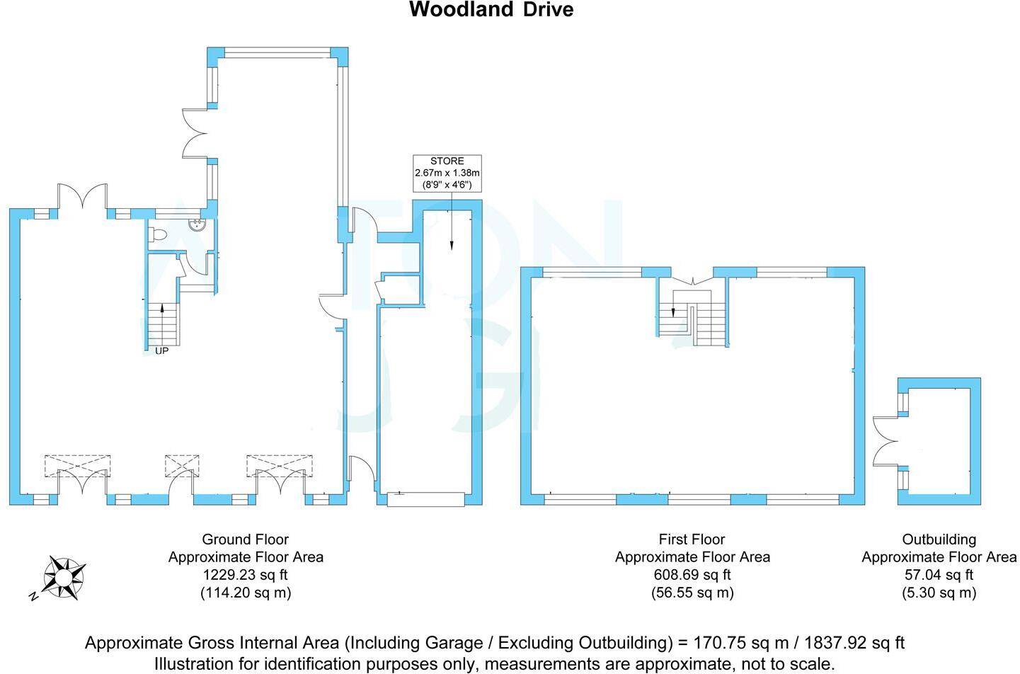 Woodland Drive, Hove floorplan
