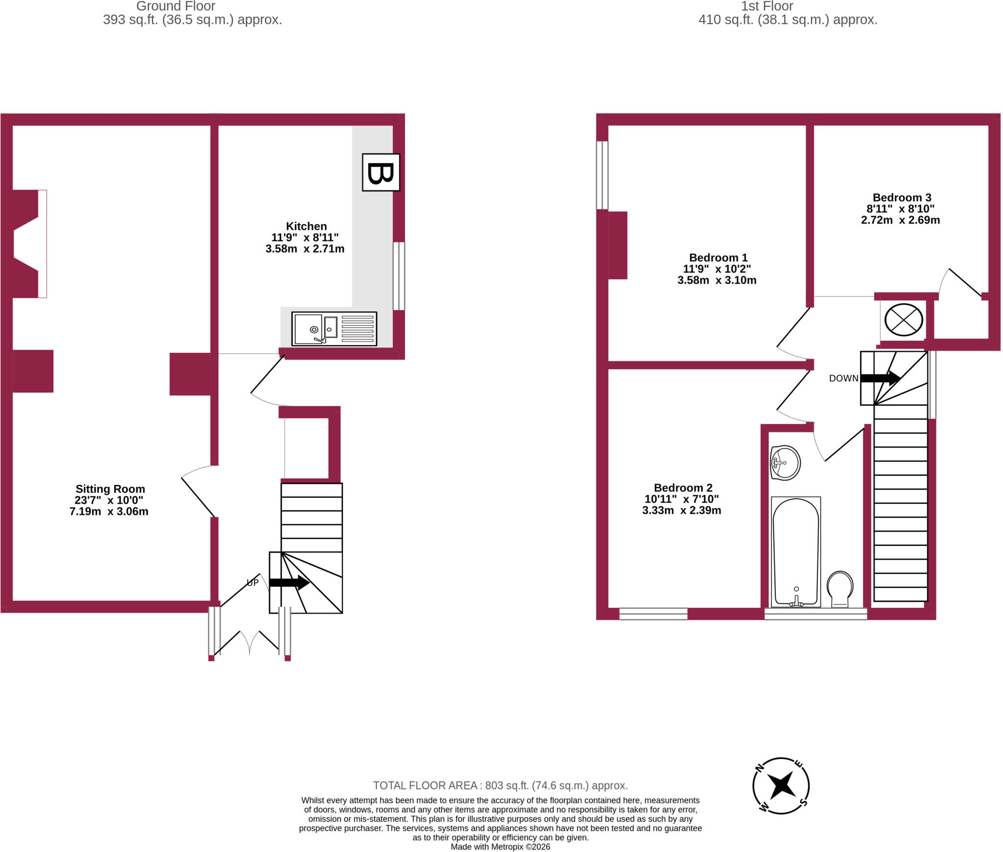 Rock Lane, Ludlow, Shropshire floorplan