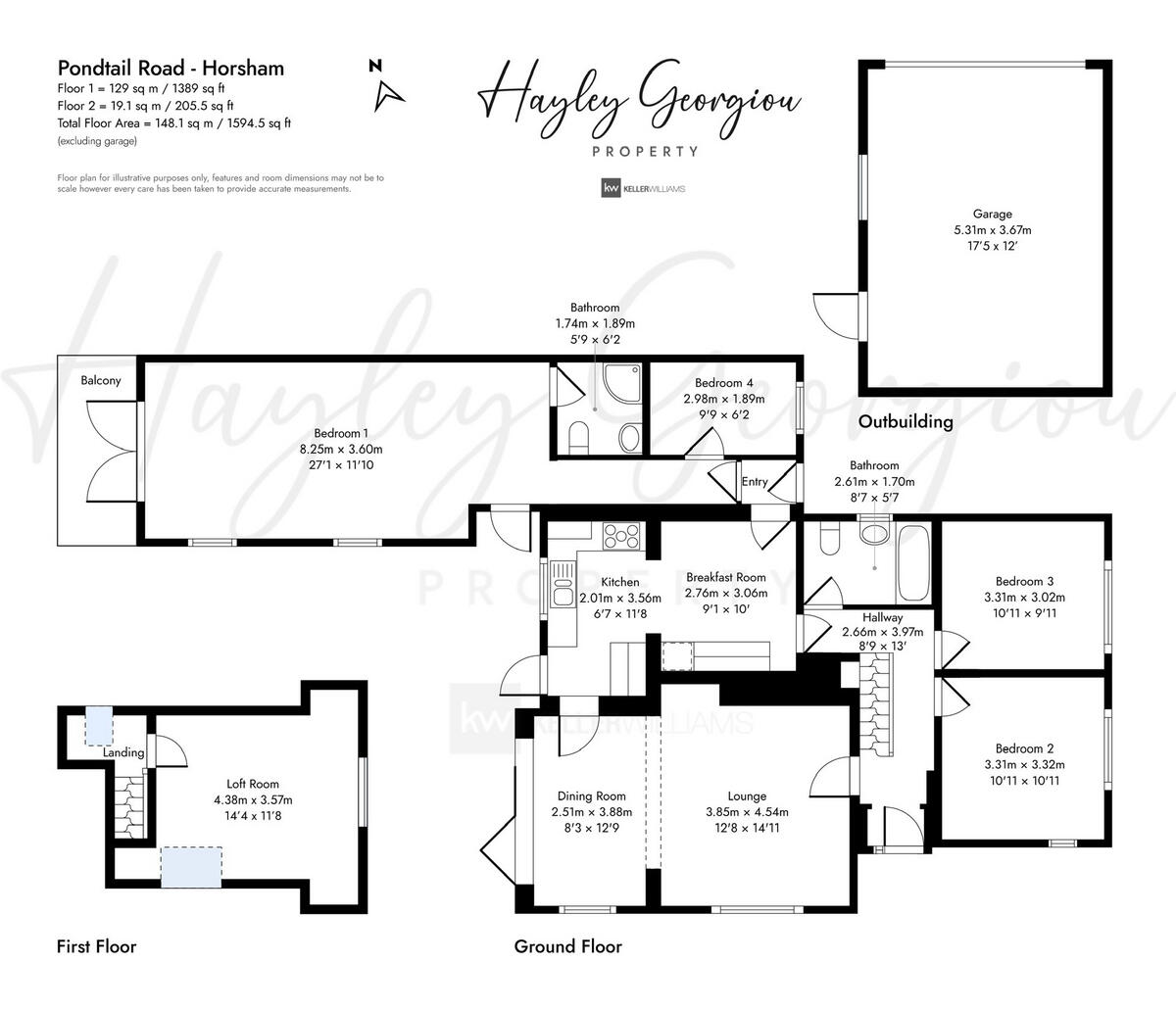 Pondtail Road, Horsham, RH12 floorplan