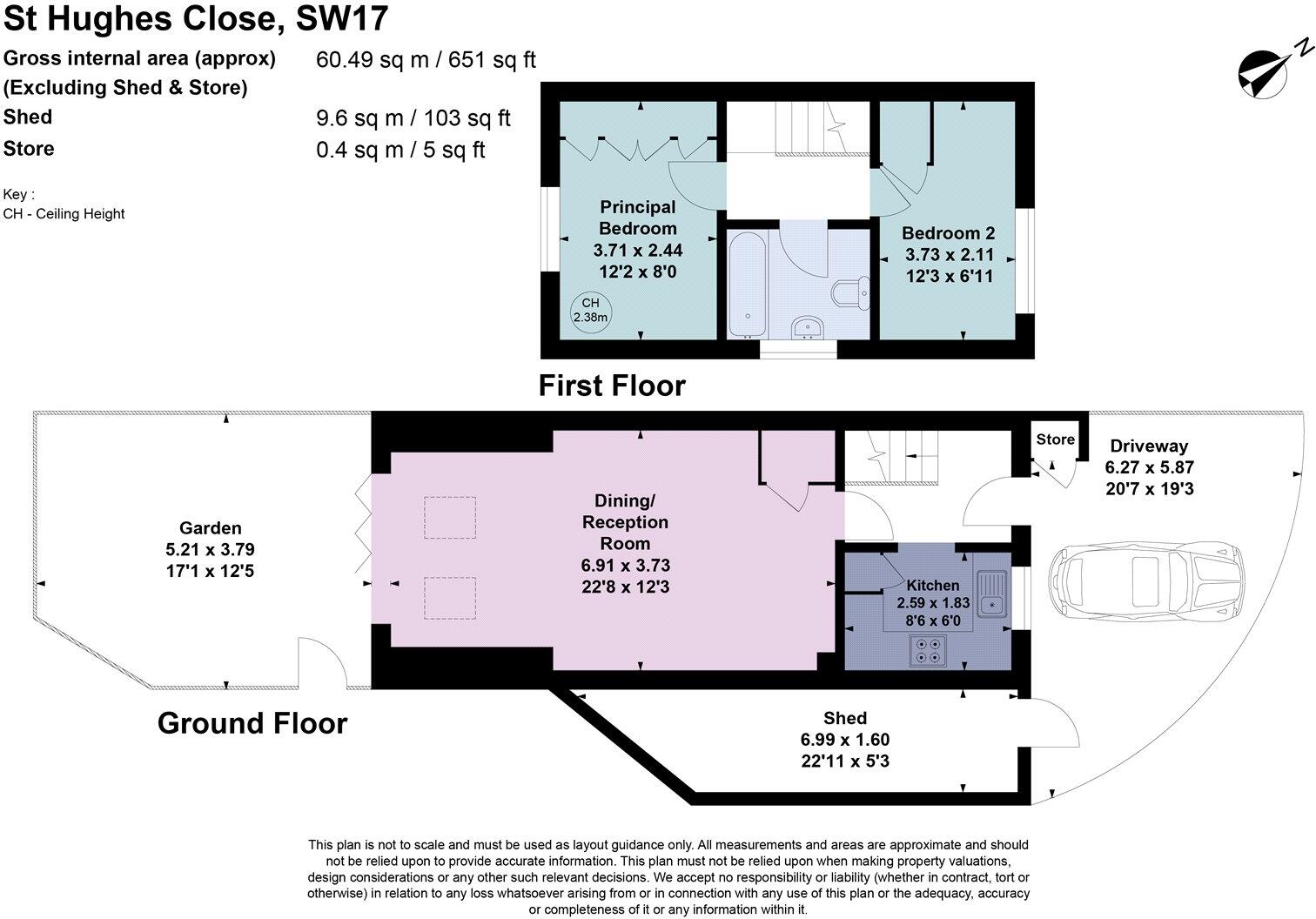 St. Hughes Close, London, SW17 floorplan
