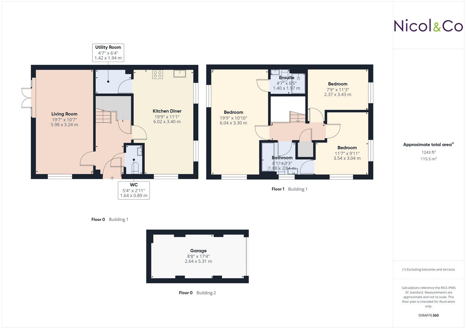 Suffolk Way, Fernhill Heath, Worcester, Worcestershire, WR3 floorplan