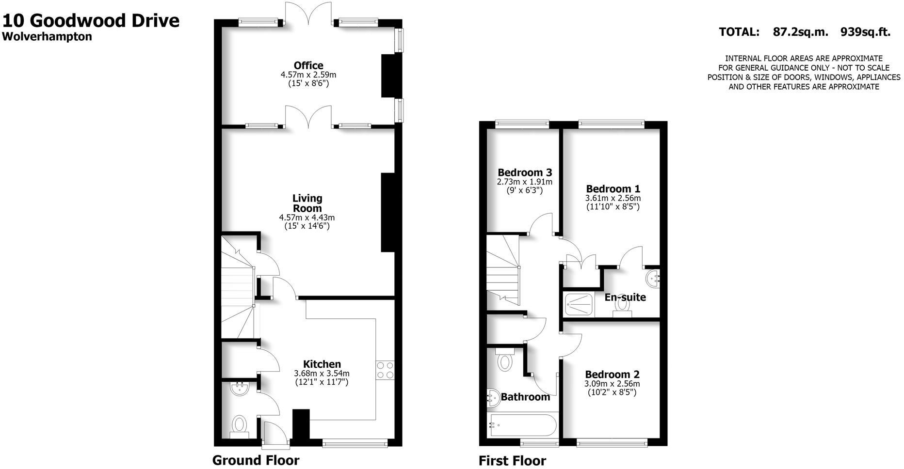 10 Goodwood Drive, Wolverhampton, WV10 6GH floorplan