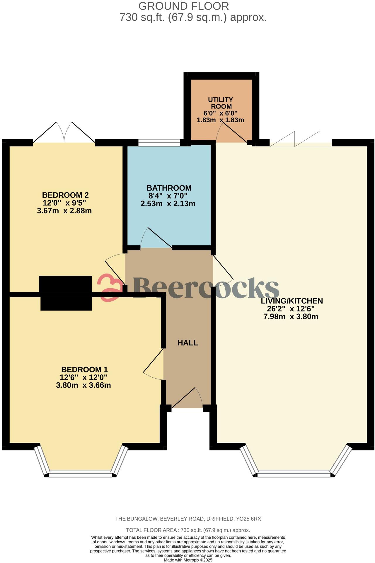 Beverley Road, Driffield, YO25 6RX floorplan