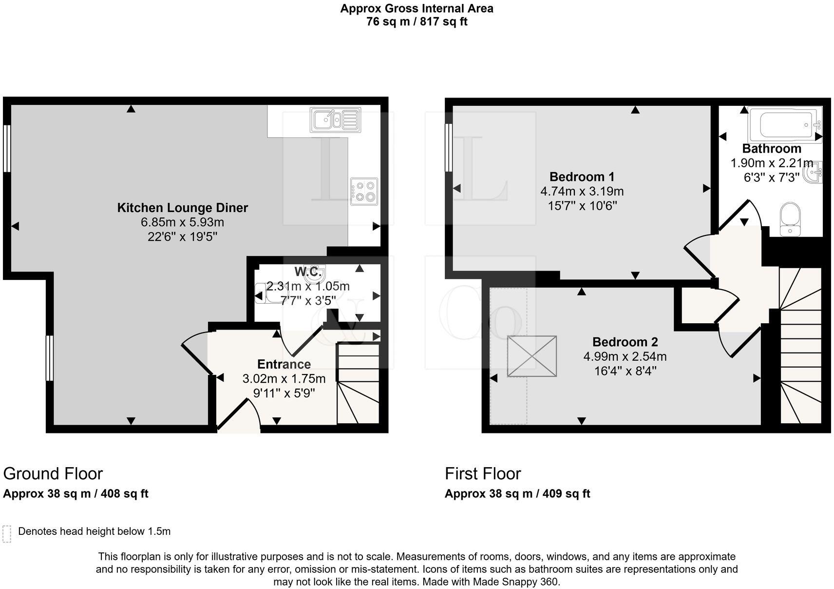 Higher Bugle, Bugle, PL26 floorplan