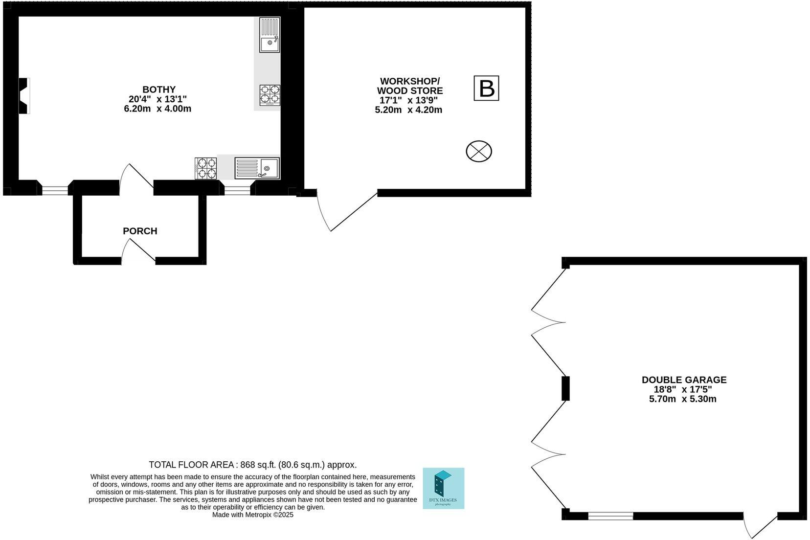 Lower White House, Blacklunans, PH10 floorplan