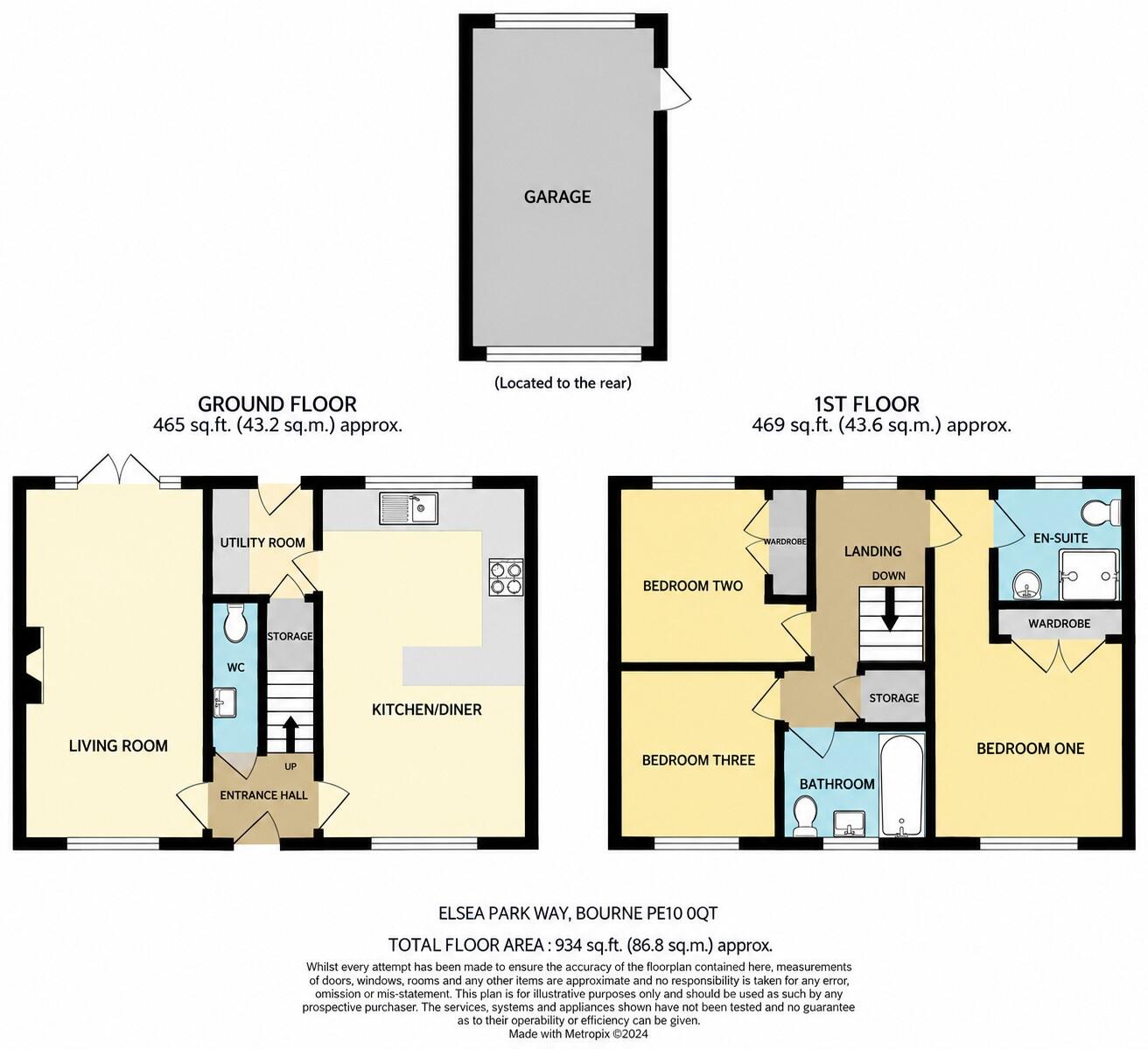 Elsea Park Way, Bourne, Lincolnshire, PE10 floorplan