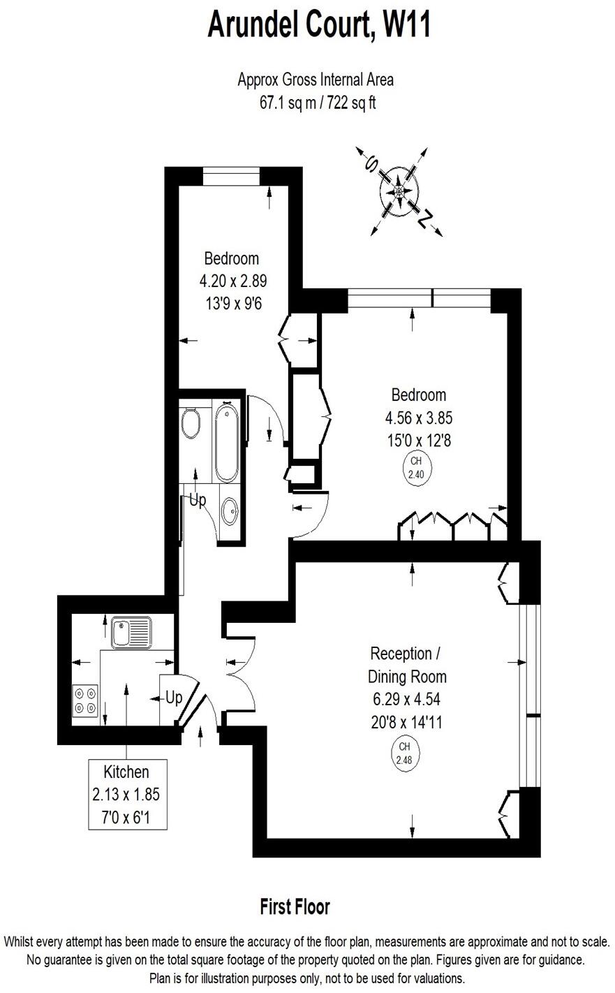 Arundel Court, 43-47 Arundel Gardens, London, W11 floorplan