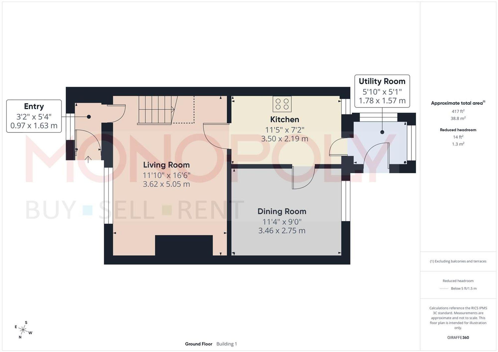 Campbell Street, Rhosllanerchrugog, LL14 floorplan