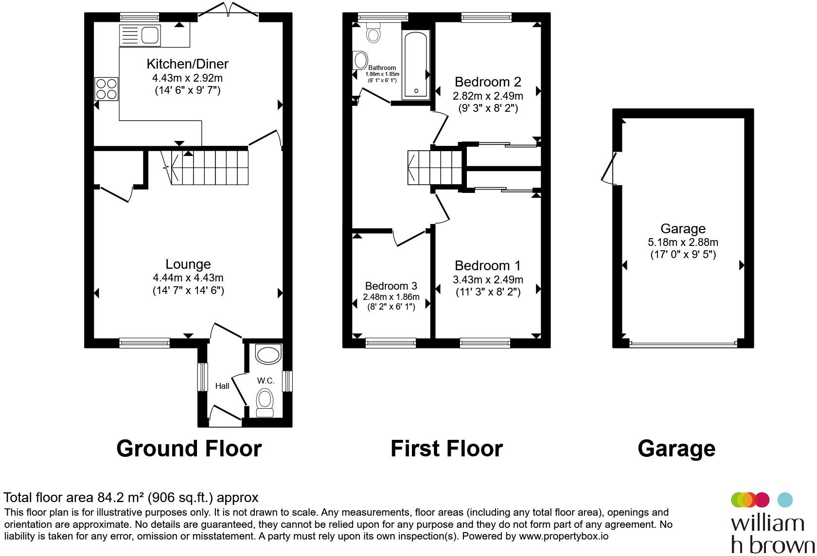 Model Lane, Creswell, Worksop floorplan