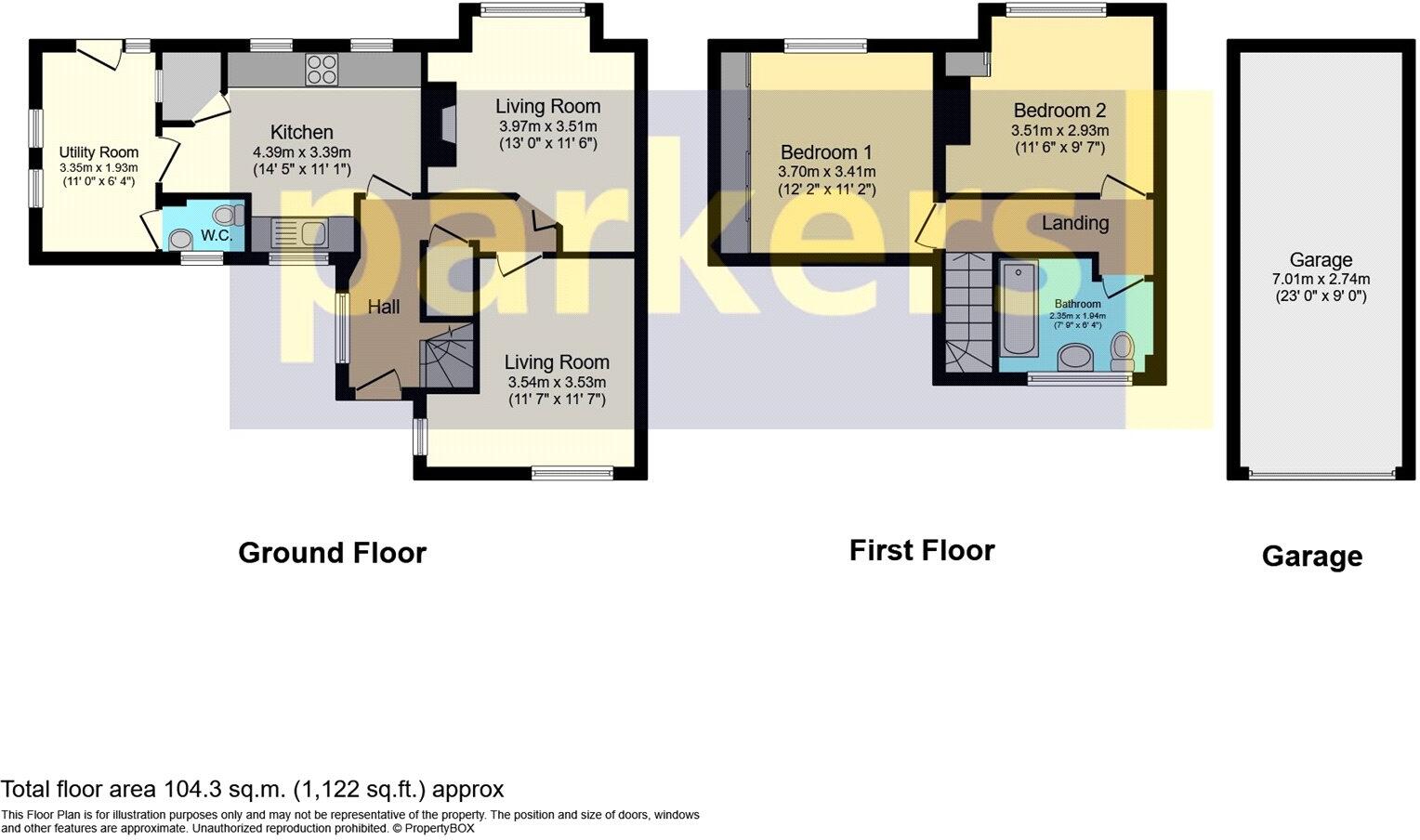 Sandgate Avenue, Tilehurst, Reading, Berkshire, RG30 floorplan