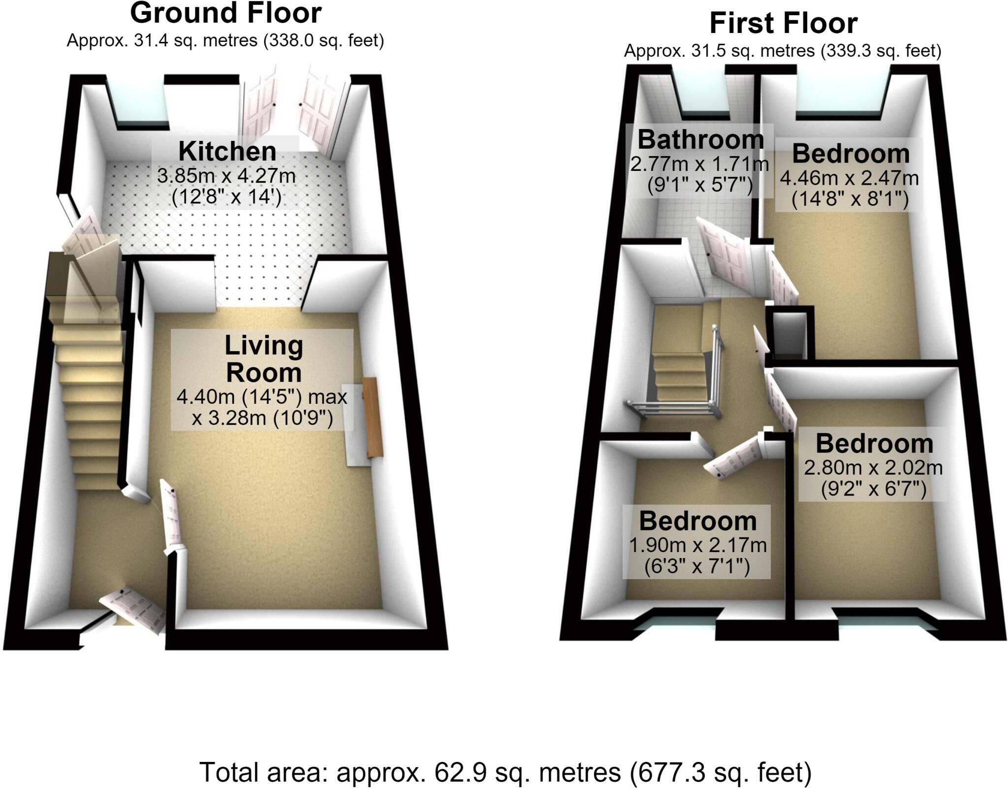 Cedar Lane, Newhey, Rochdale, Greater Manchester, OL16 floorplan