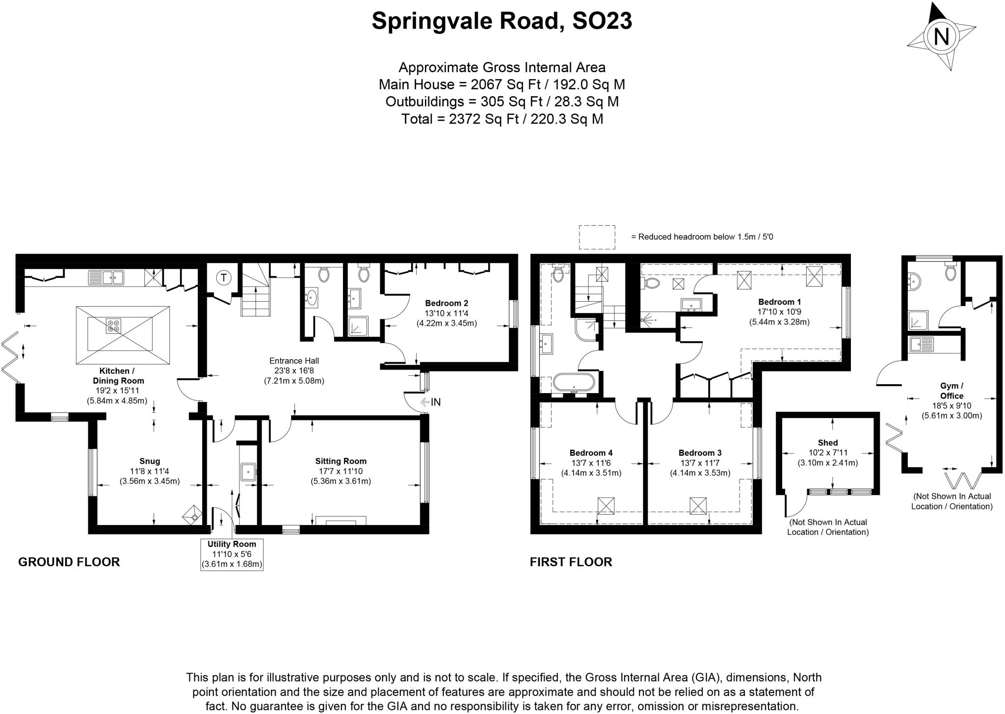 Springvale Road, Winchester, Hampshire, SO23 floorplan