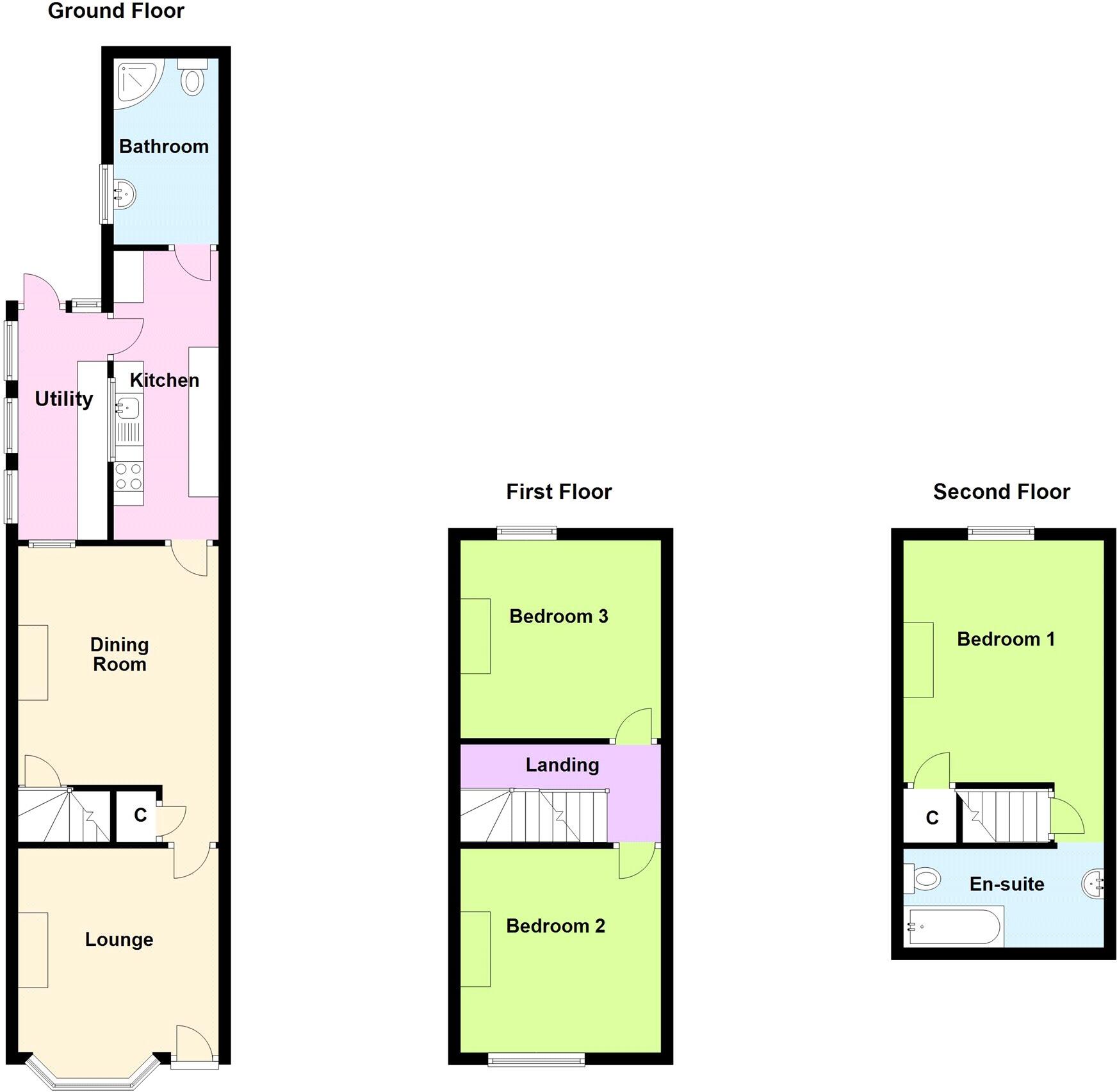 Limes Avenue, Melton Mowbray, Leicestershire floorplan