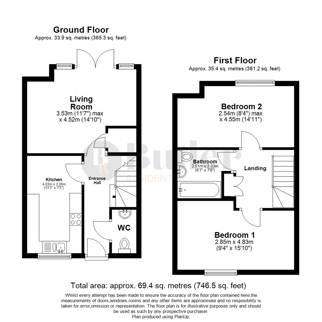 Three Tuns Close, Arlesey floorplan