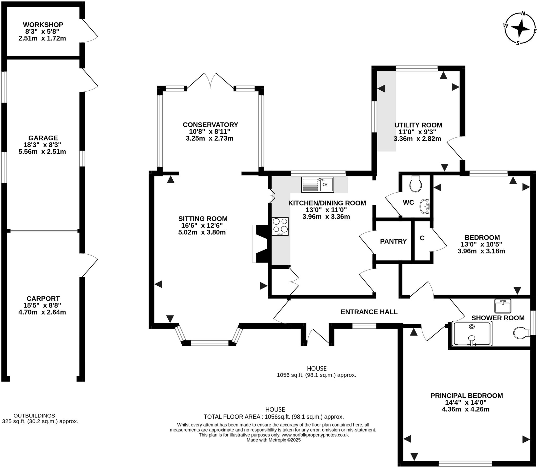 Caistor St. Edmund, Norwich floorplan