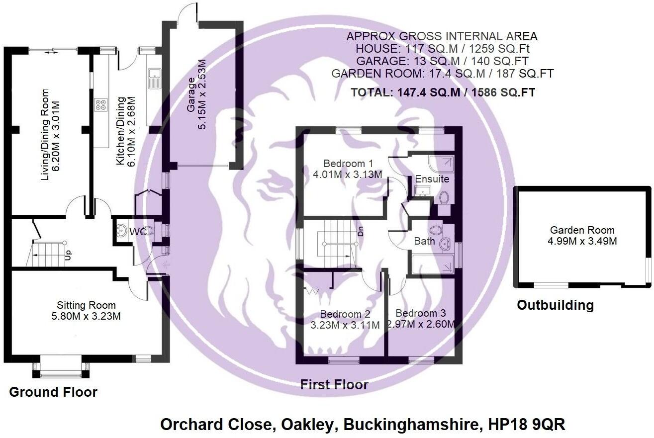 Orchard Close, Oakley floorplan