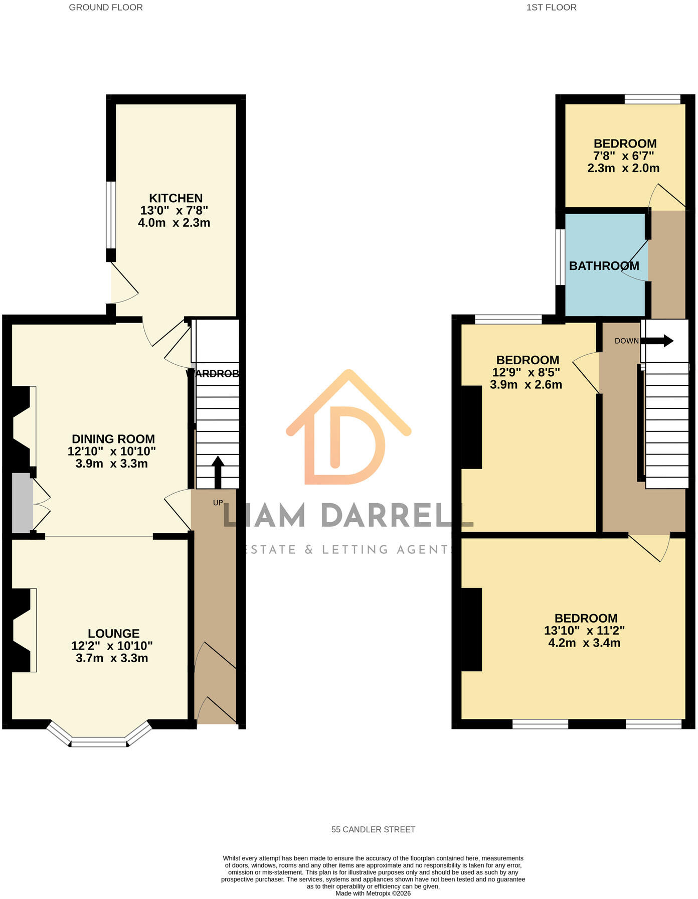 Candler Street, Scarborough, North Yorkshire floorplan