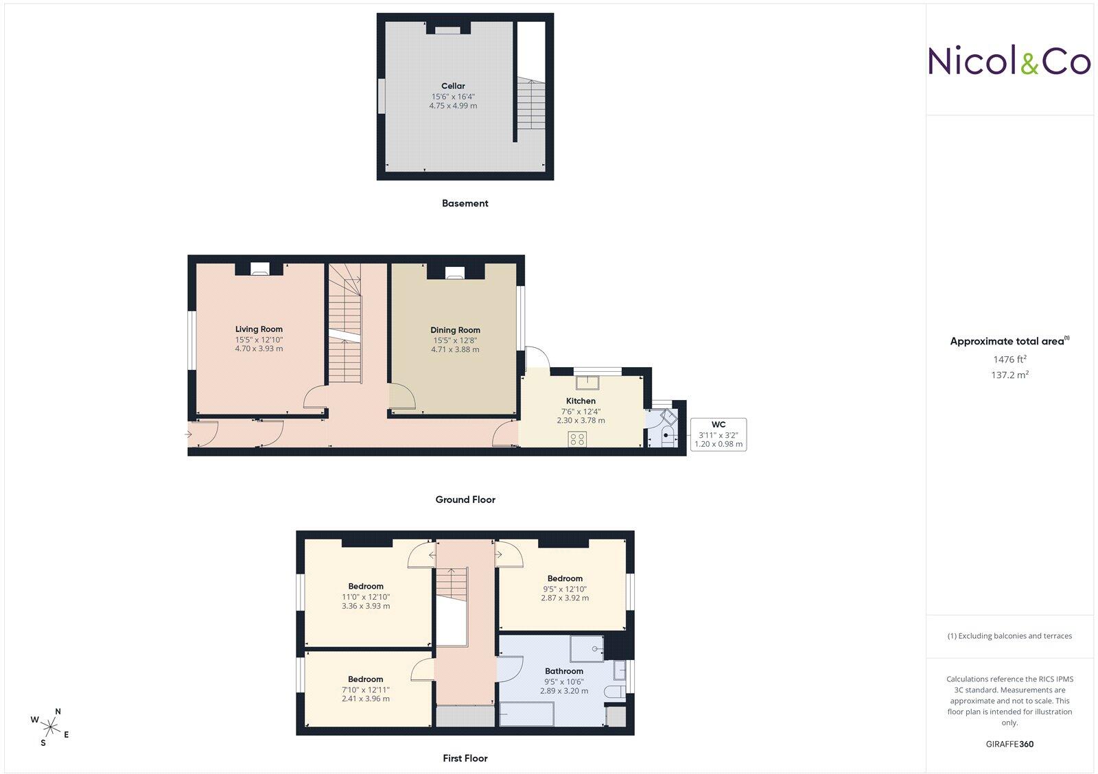 Belmont Street, Worcester, Worcestershire, WR3 floorplan