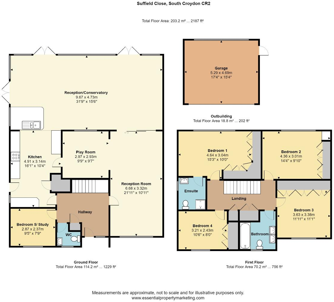 Suffield Close, South Croydon, CR2 8SZ floorplan
