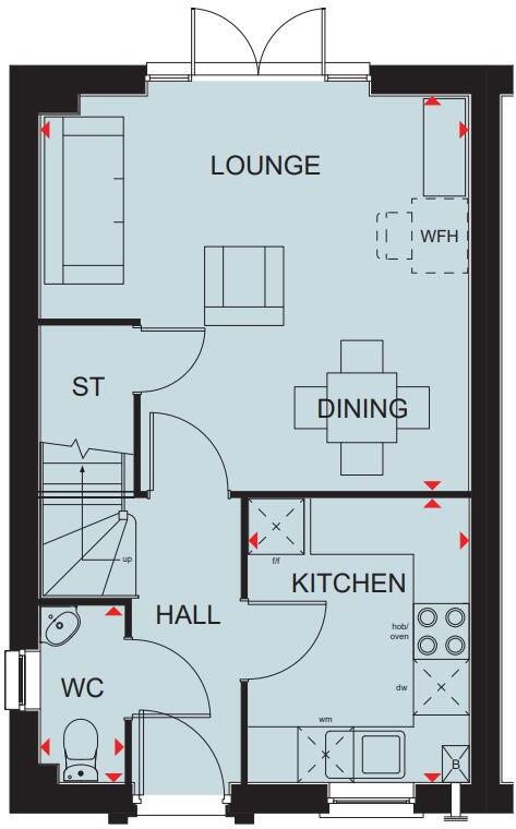 Meadowsweet Avenue, Beaconside,
Stafford,
Staffordshire, 
ST16 1DR
 floorplan