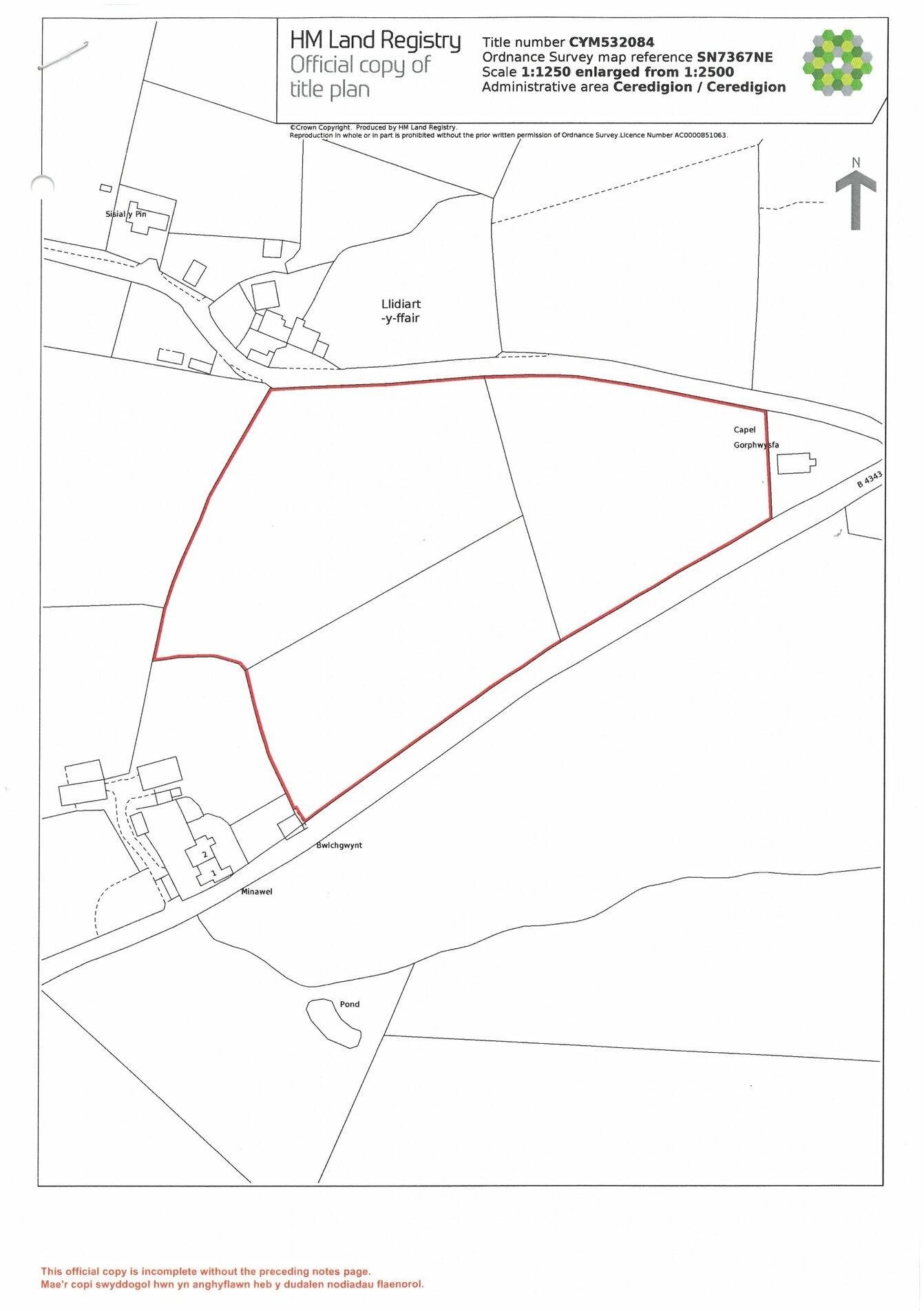 Ffair Rhos, Ystrad Meurig, SY25 floorplan