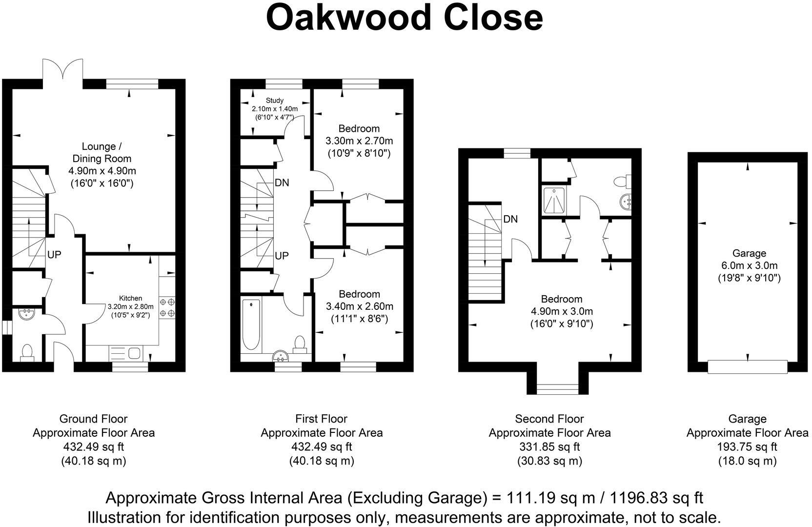 Oakwood Close, Five Ash Down, TN22 floorplan