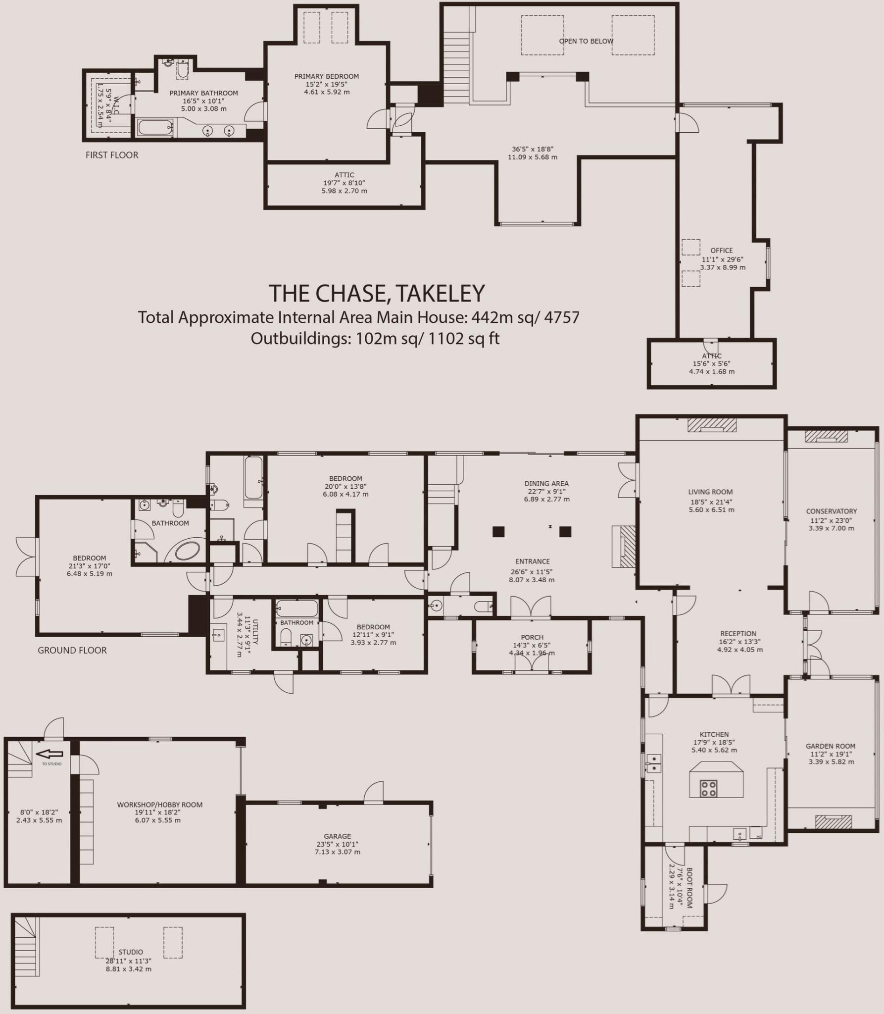 Jacks Lane, Takeley, CM22 floorplan