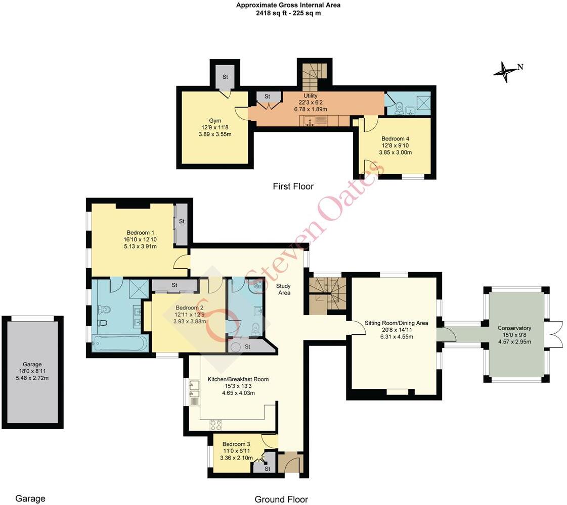 Ponsbourne Manor, Newgate Street Village, Hertford floorplan