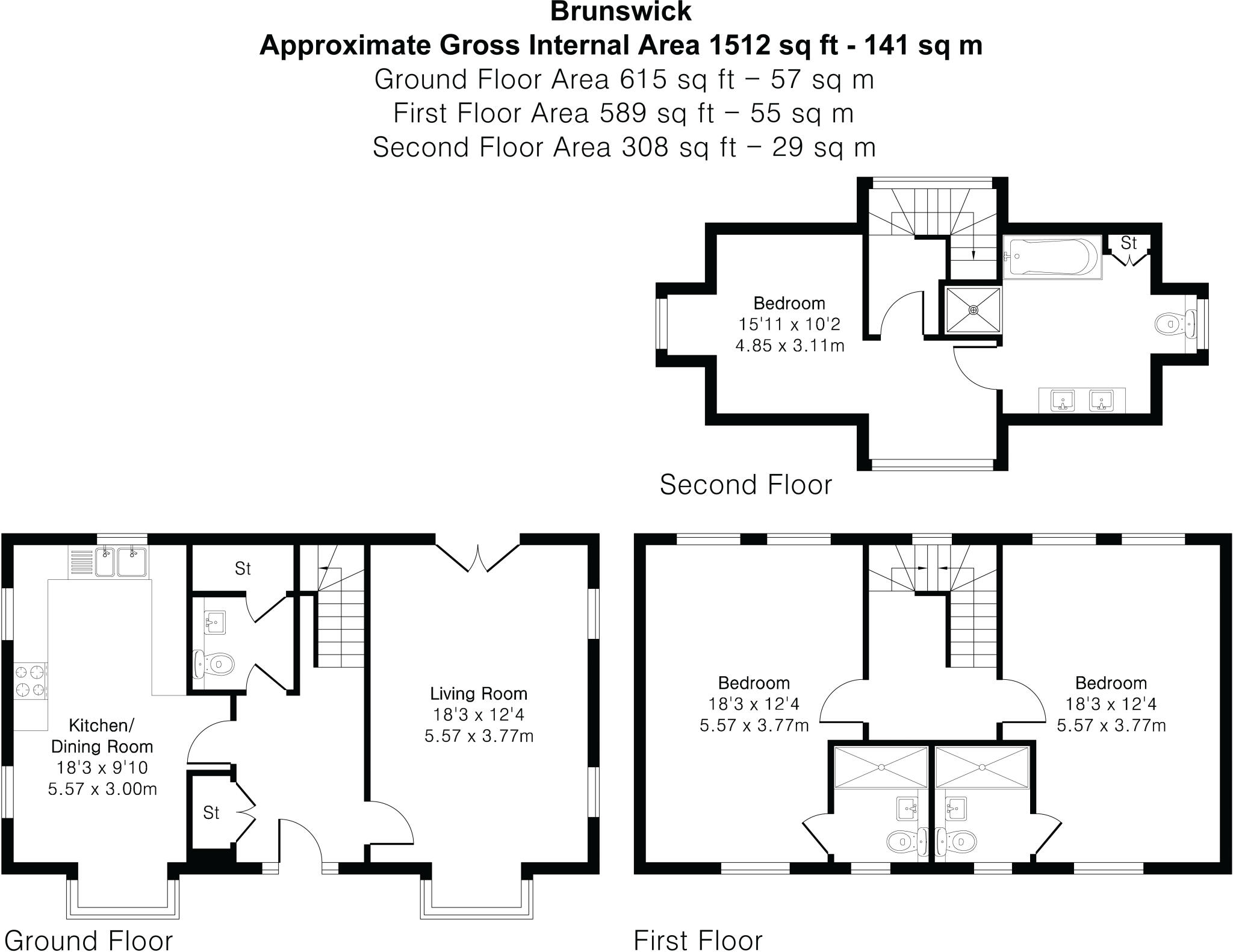 16 Chapel Gardens, Anstey Lane, Alton, Hampshire floorplan