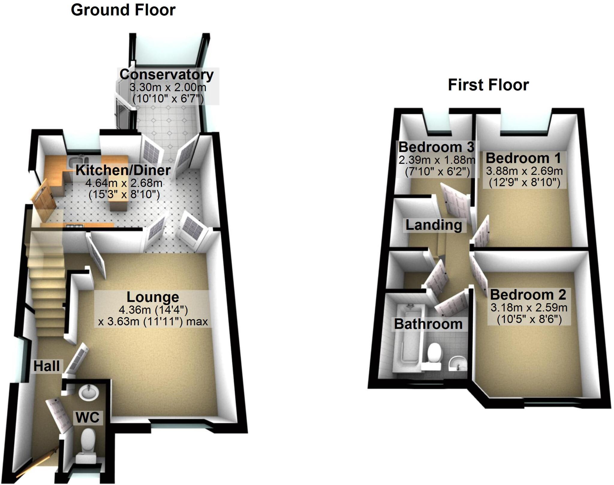 Oak Eggar Chase, Pinewood, Ipswich, Suffolk, IP8 floorplan
