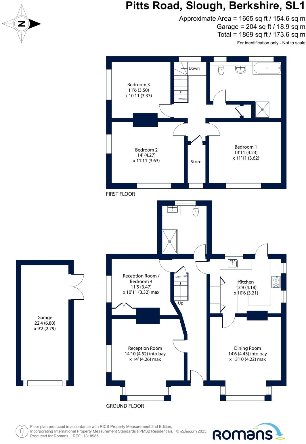 Pitts Road, Slough, Berkshire floorplan
