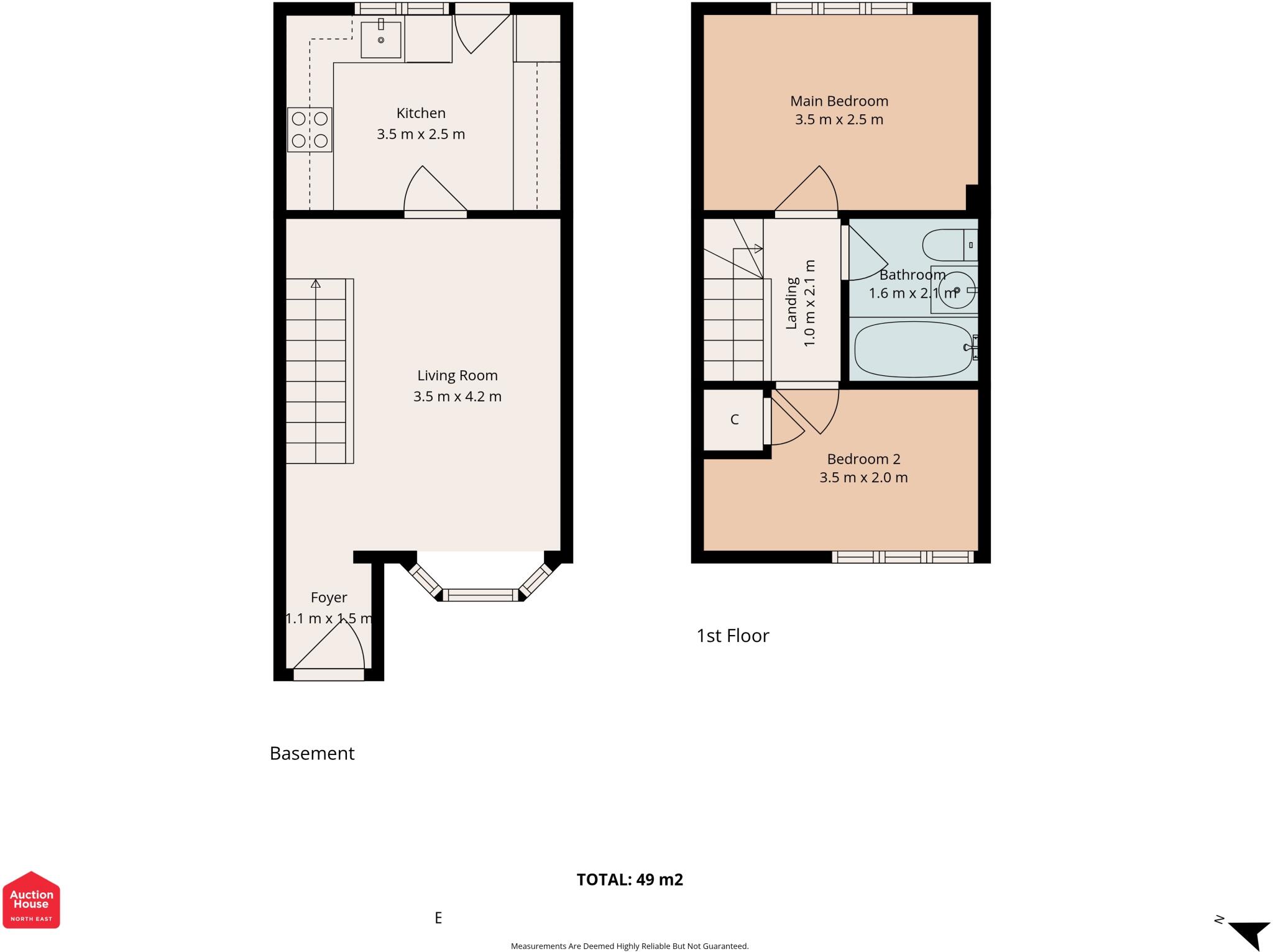 21 Chester Mews, Sunderland, Tyne and Wear SR4 7HX floorplan