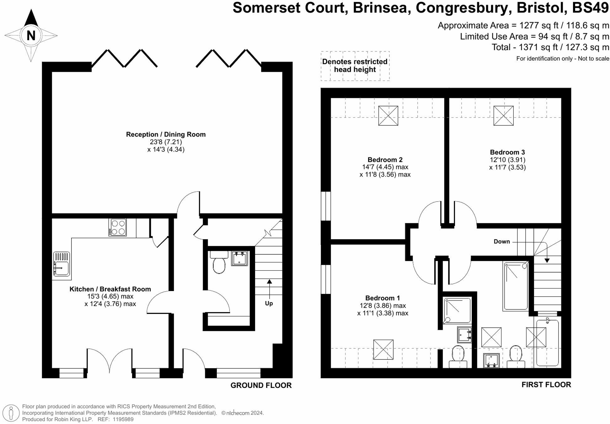 1 Somerset Court, Brinsea floorplan