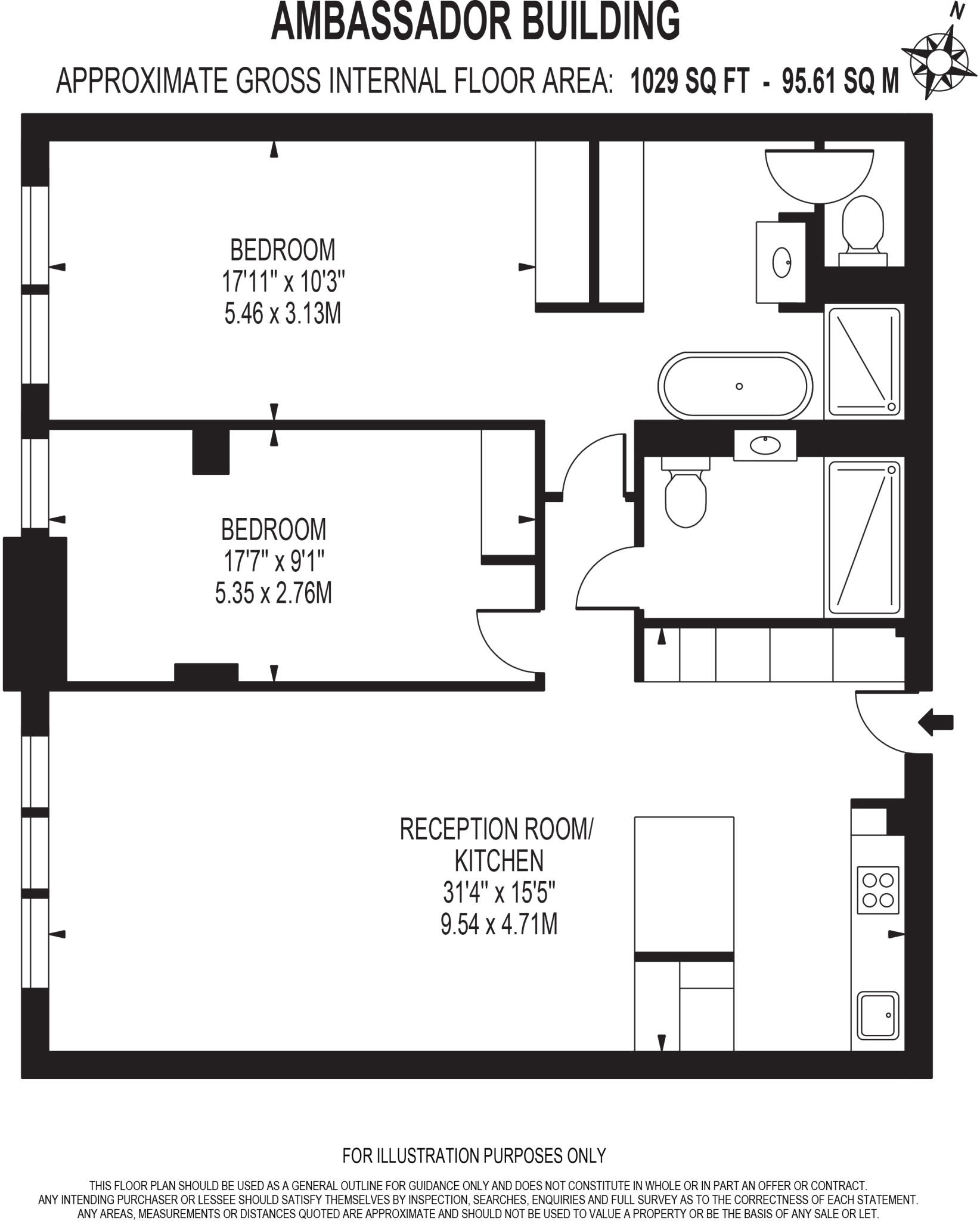 Ambassador Building, Embassy Gardens, Nine Elms, London SW11 floorplan