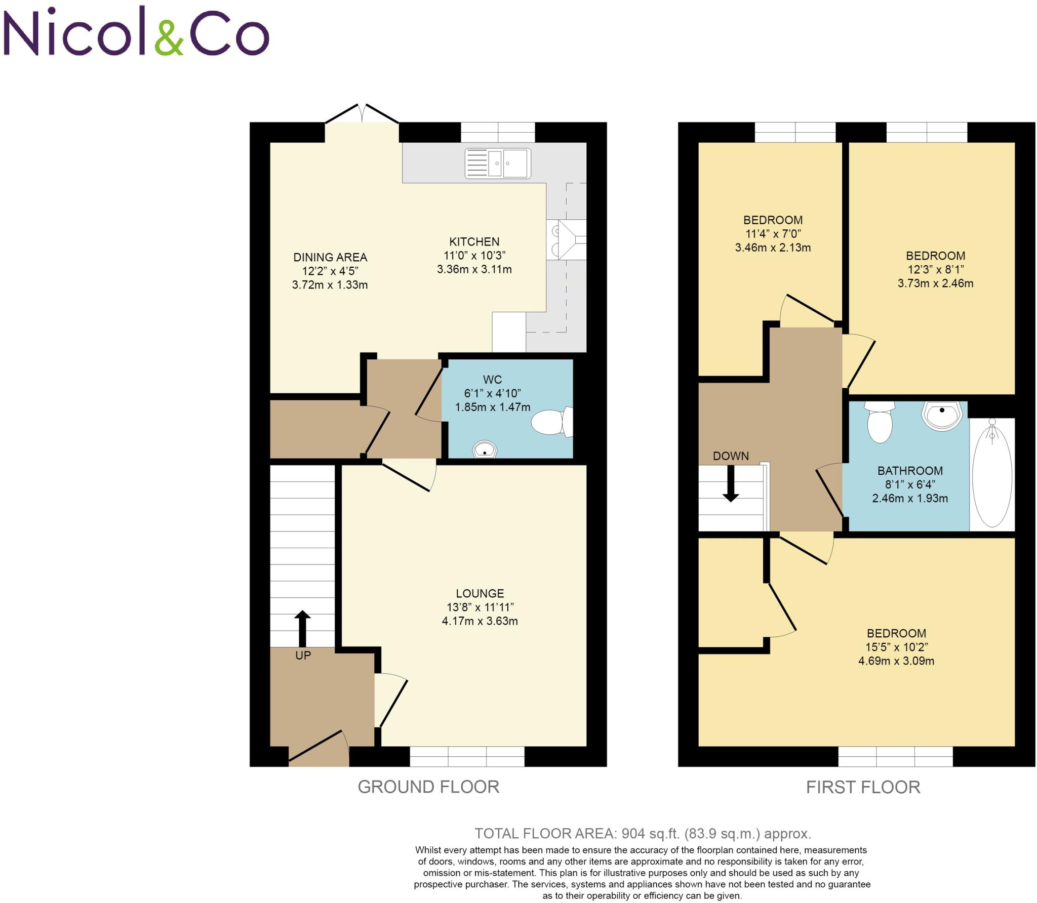 Dunclent Close, Copcut, Droitwich Spa, Worcestershire, WR9 floorplan
