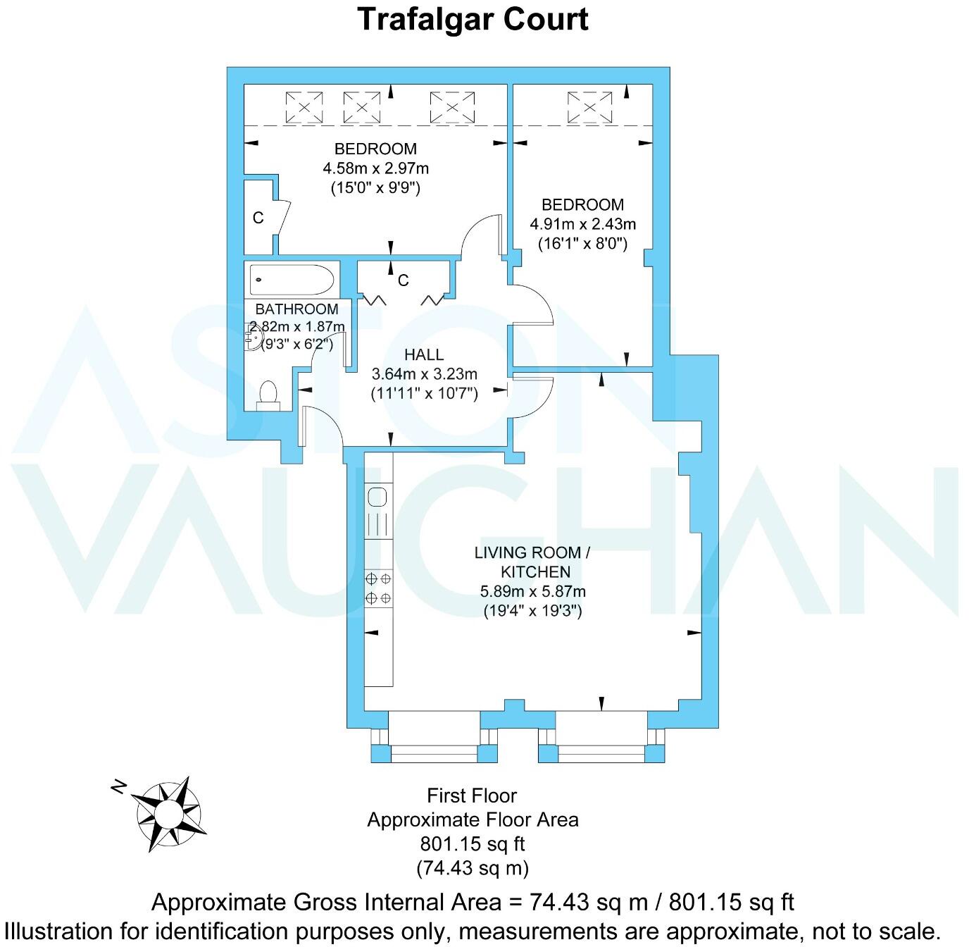 Trafalgar Court, Brighton, East Sussex, BN1 floorplan