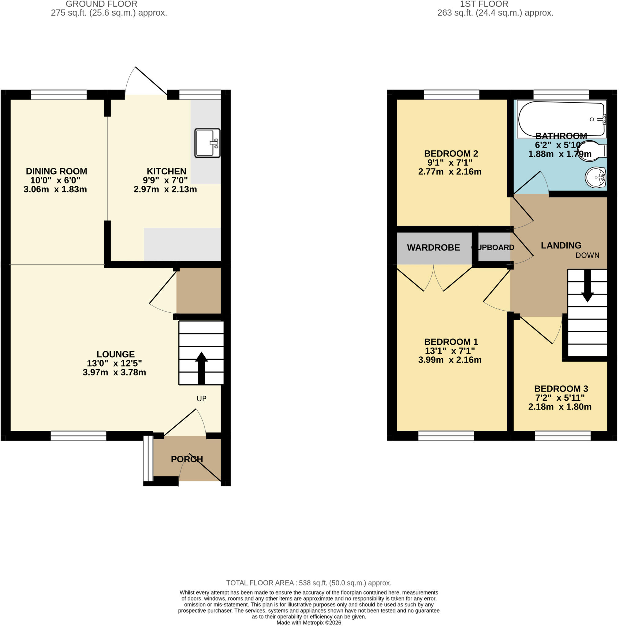 45, Hillington, Ilfracombe, Devon, EX34 floorplan