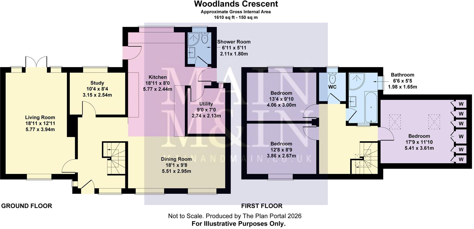 Woodlands Crescent, High Legh floorplan