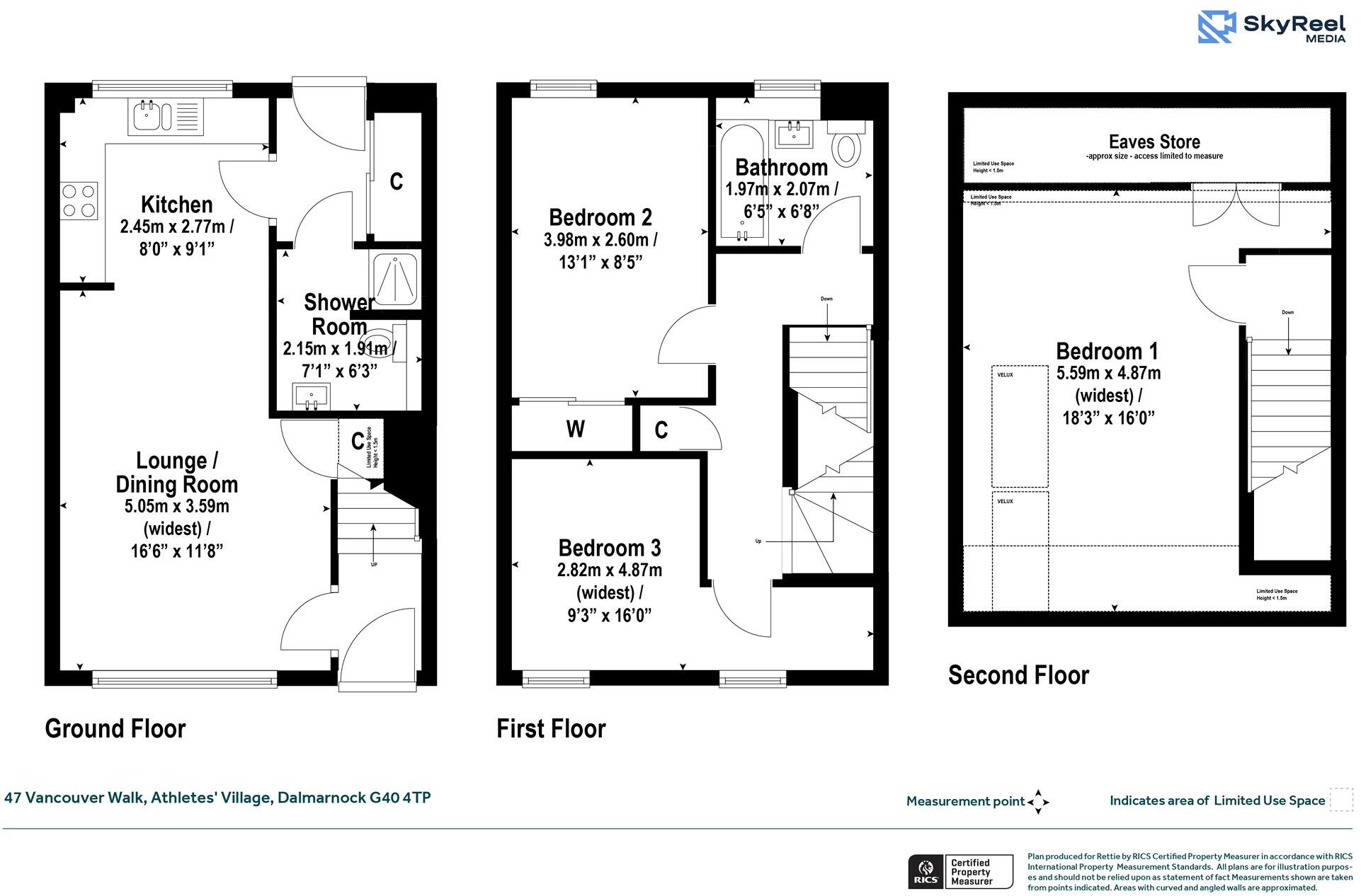 Vancouver Walk, Athletes' Village, Glasgow floorplan